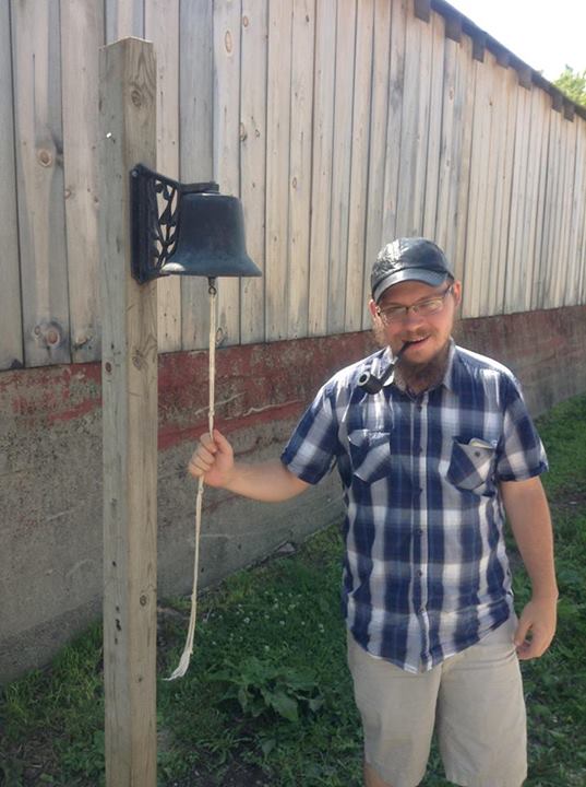 First time PSG Attendee Jimmy rings the virgin ball. Photo by Starr.
