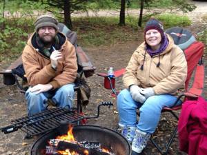With Husband Patt at Jay Cooke State Park