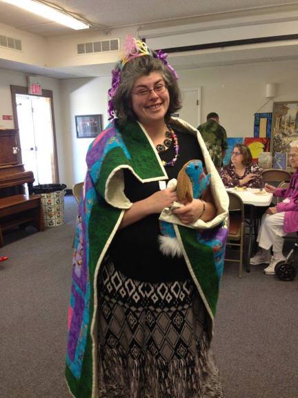  Lola received a healing blanket and necklace at her fundraiser and healing ritual in May.